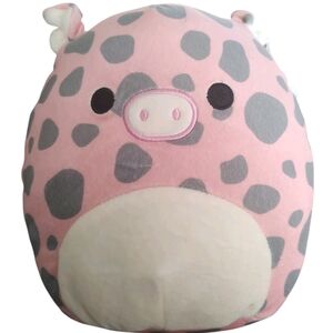 Pink and Gray Spotted Plush Toy